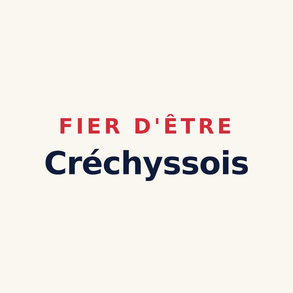 Tasse « Fier d'être Créchyssois » — design pour Créchy