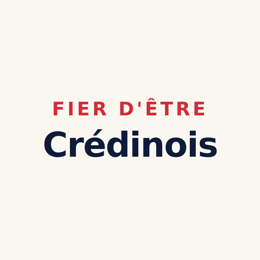 Tasse « Fier d'être Crédinois » — design pour Crédin