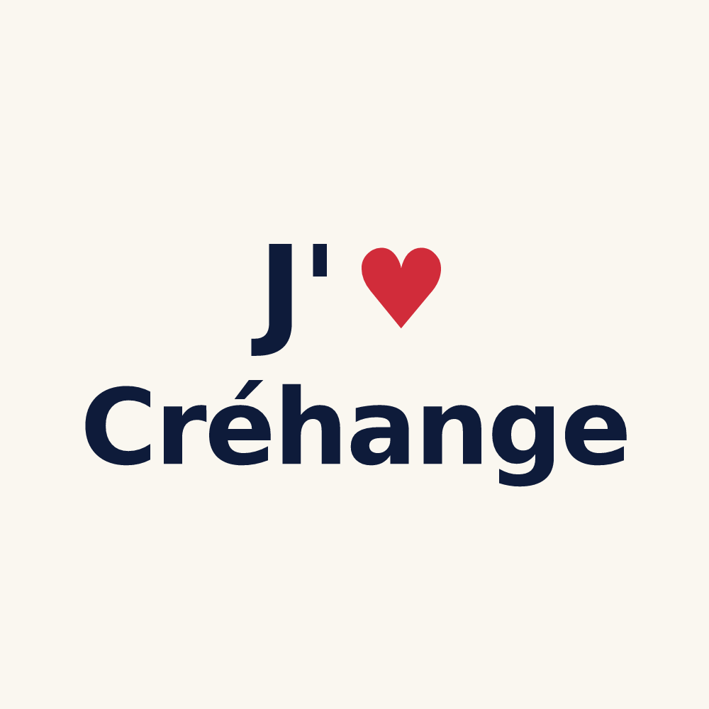 Tasse personnalisée Créhange — design J'aime Créhange