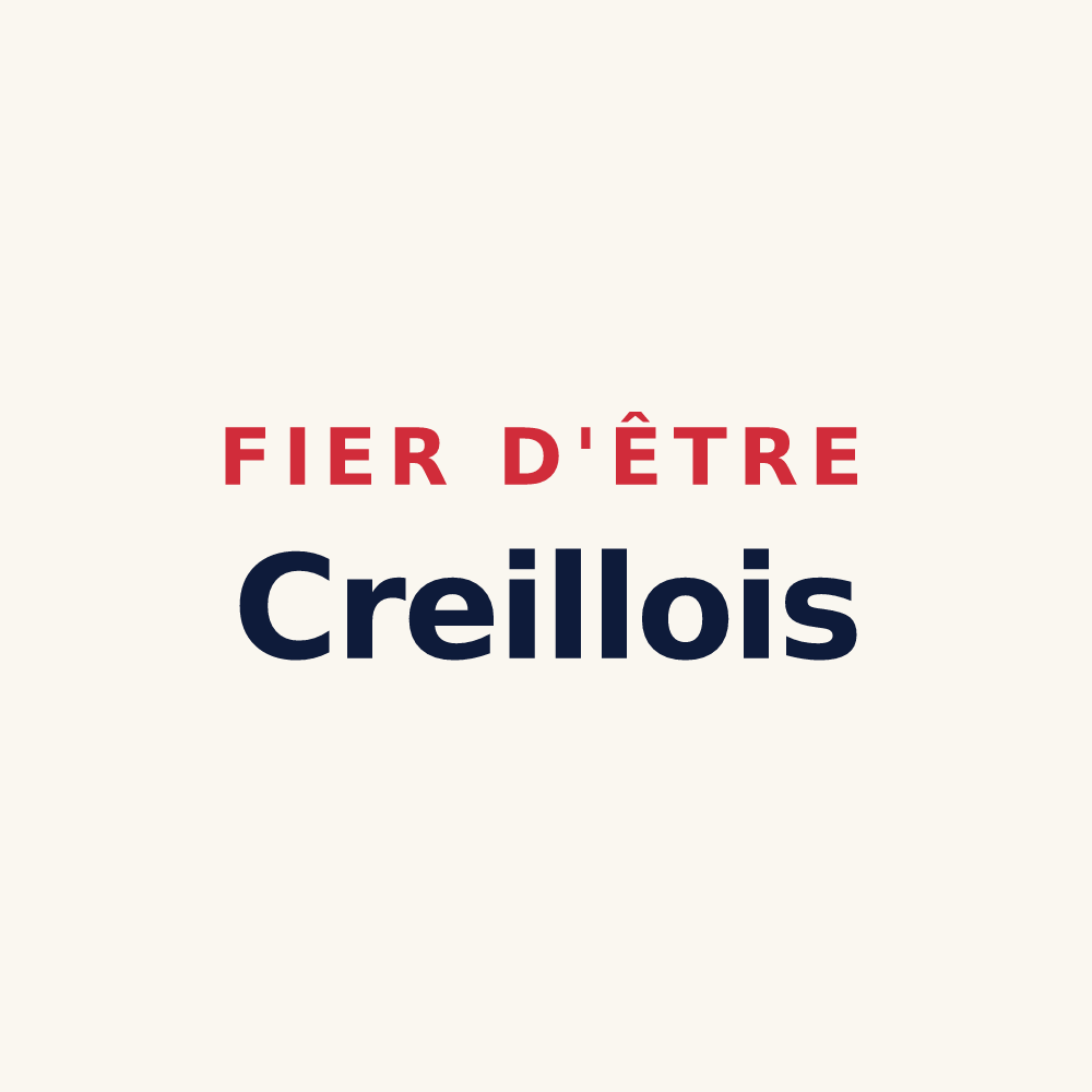 Tasse « Fier d'être Creillois » — design pour Creil