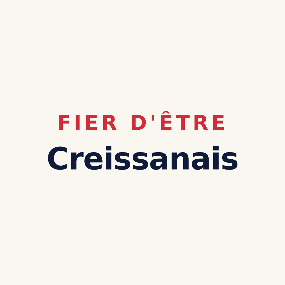 Tasse « Fier d'être Creissanais » — design pour Creissan