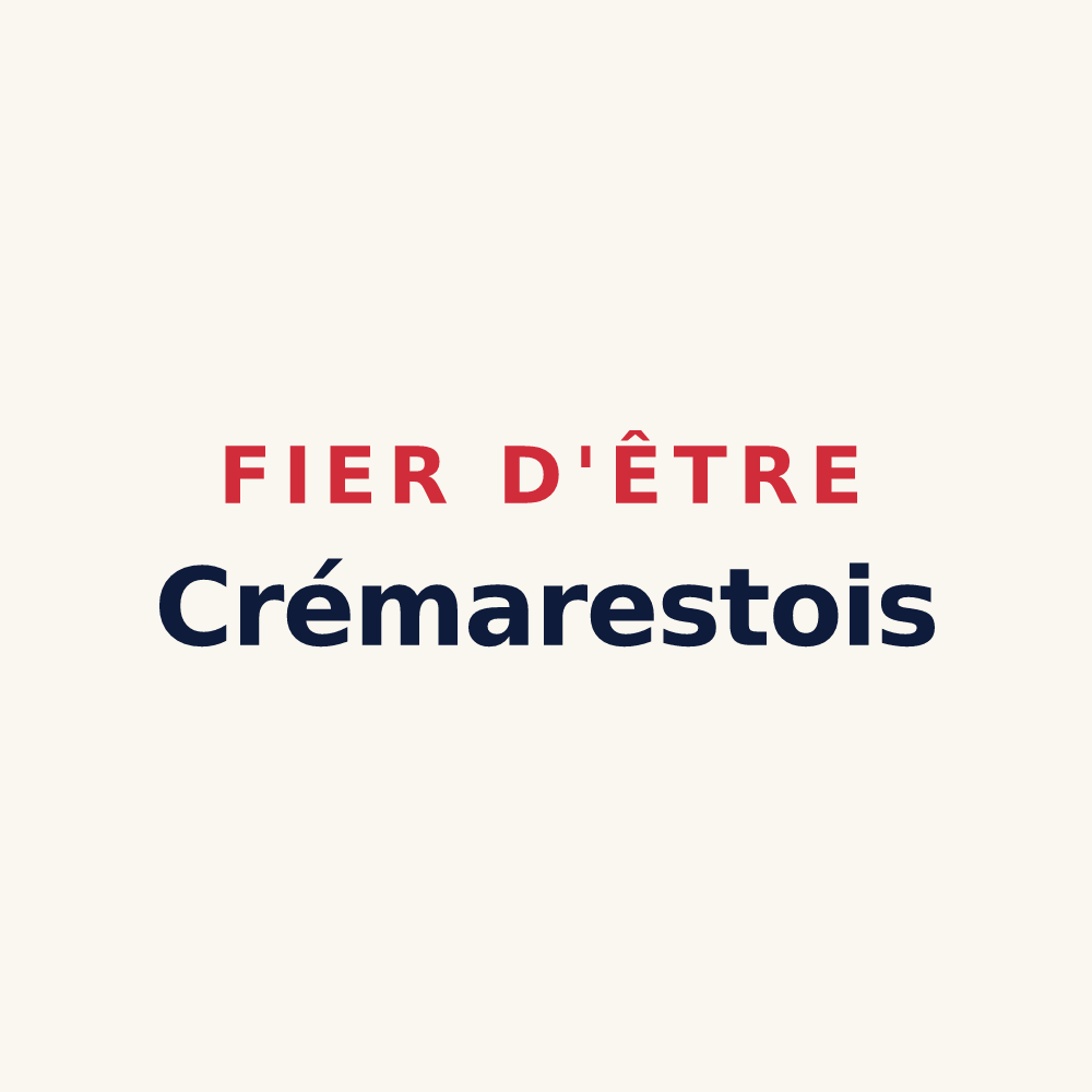 Tasse « Fier d'être Crémarestois » — design pour Crémarest