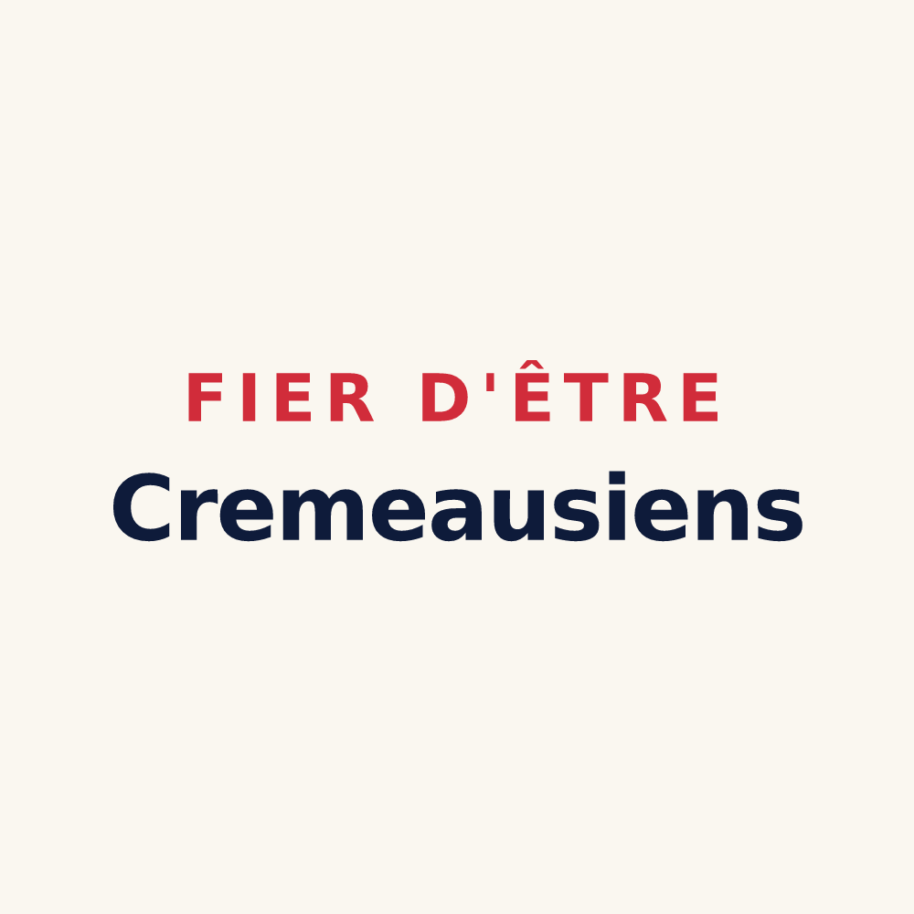 Tasse « Fier d'être Cremeausiens » — design pour Cremeaux