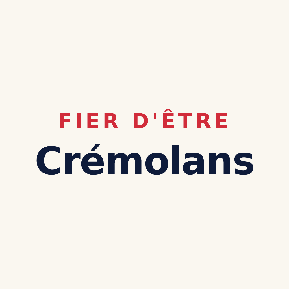 Tasse « Fier d'être Crémolans » — design pour Crémieu