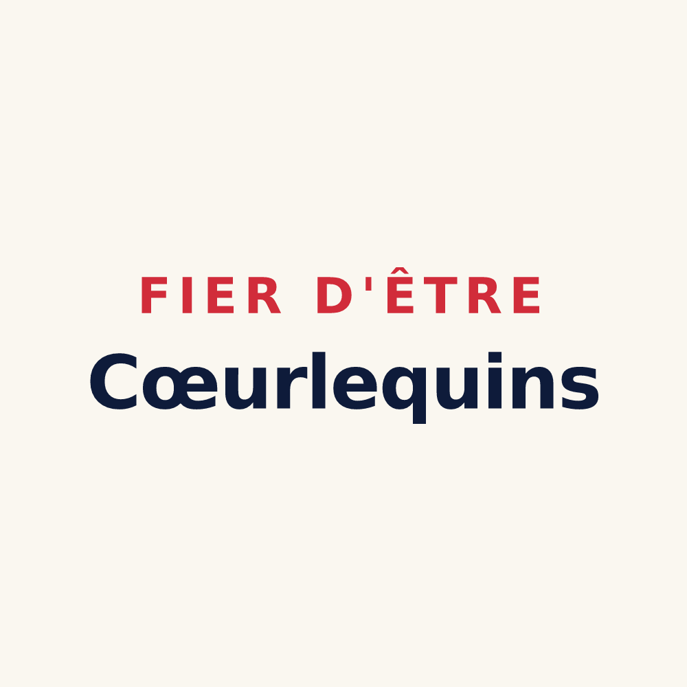 Tasse « Fier d'être Cœurlequins » — design pour Creney-près-Troyes