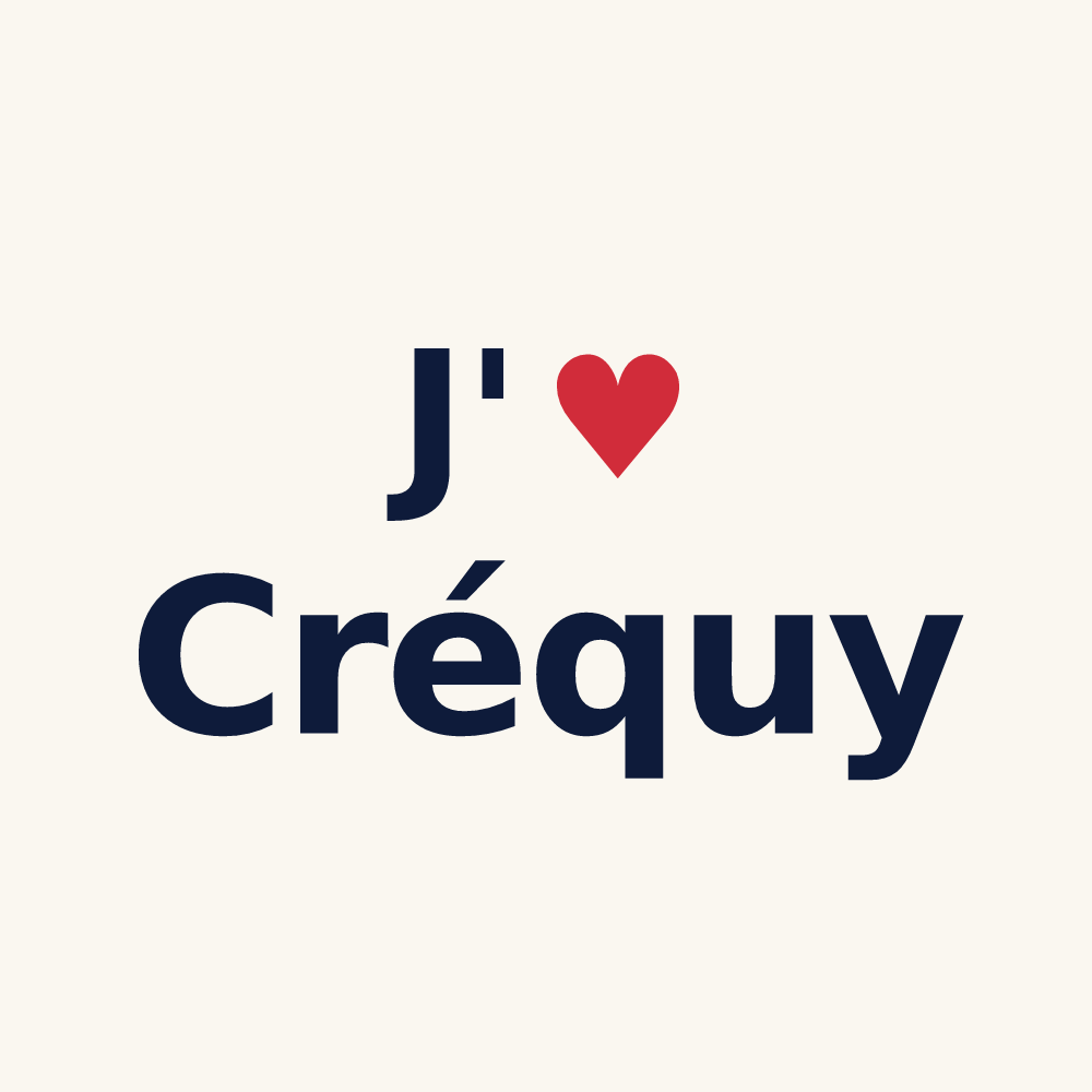 Tasse personnalisée Créquy — design J'aime Créquy