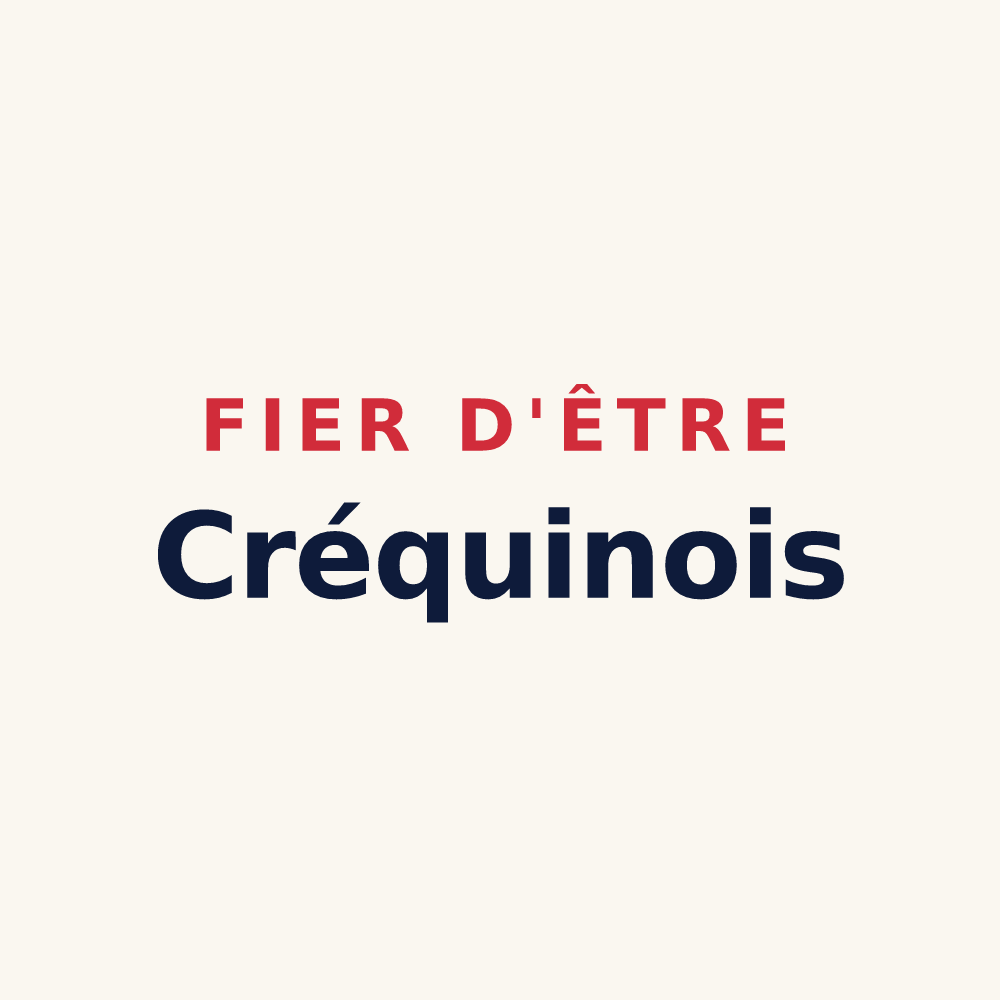 Tasse « Fier d'être Créquinois » — design pour Créquy