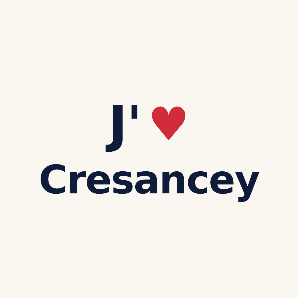 Tasse personnalisée Cresancey — design J'aime Cresancey