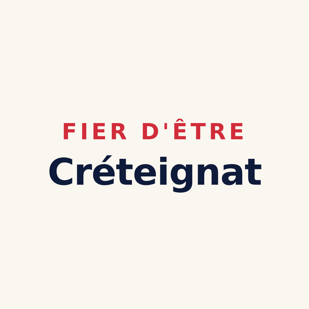 Tasse « Fier d'être Créteignat » — design pour Crésantignes