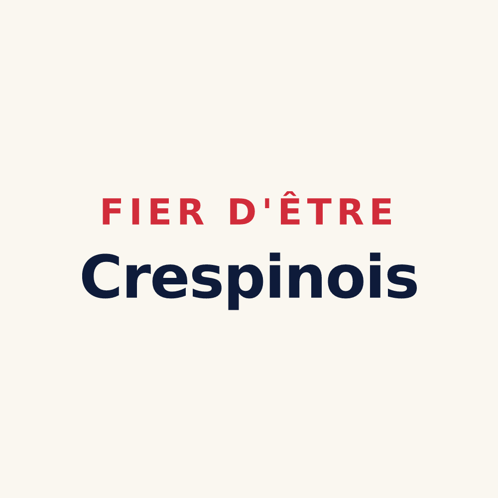 Tasse « Fier d'être Crespinois » — design pour Crespin