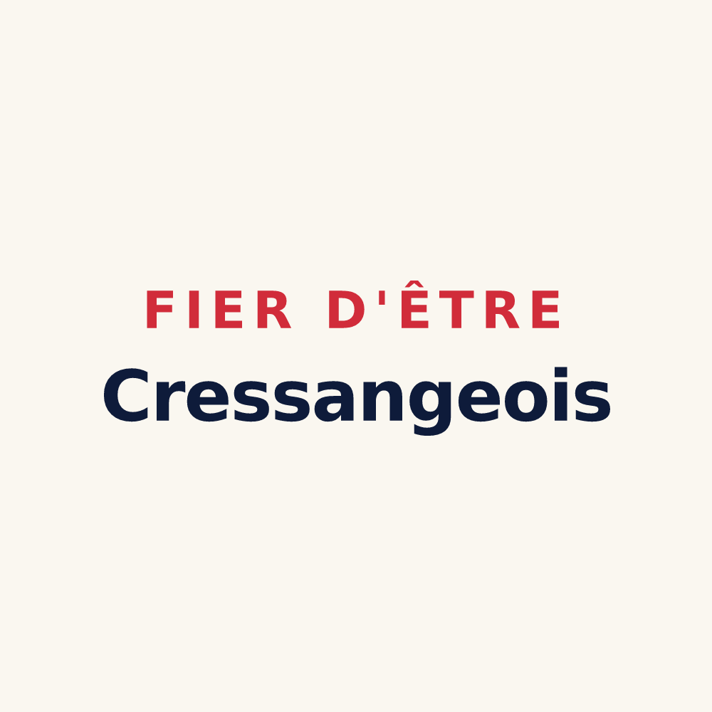 Tasse « Fier d'être Cressangeois » — design pour Cressanges