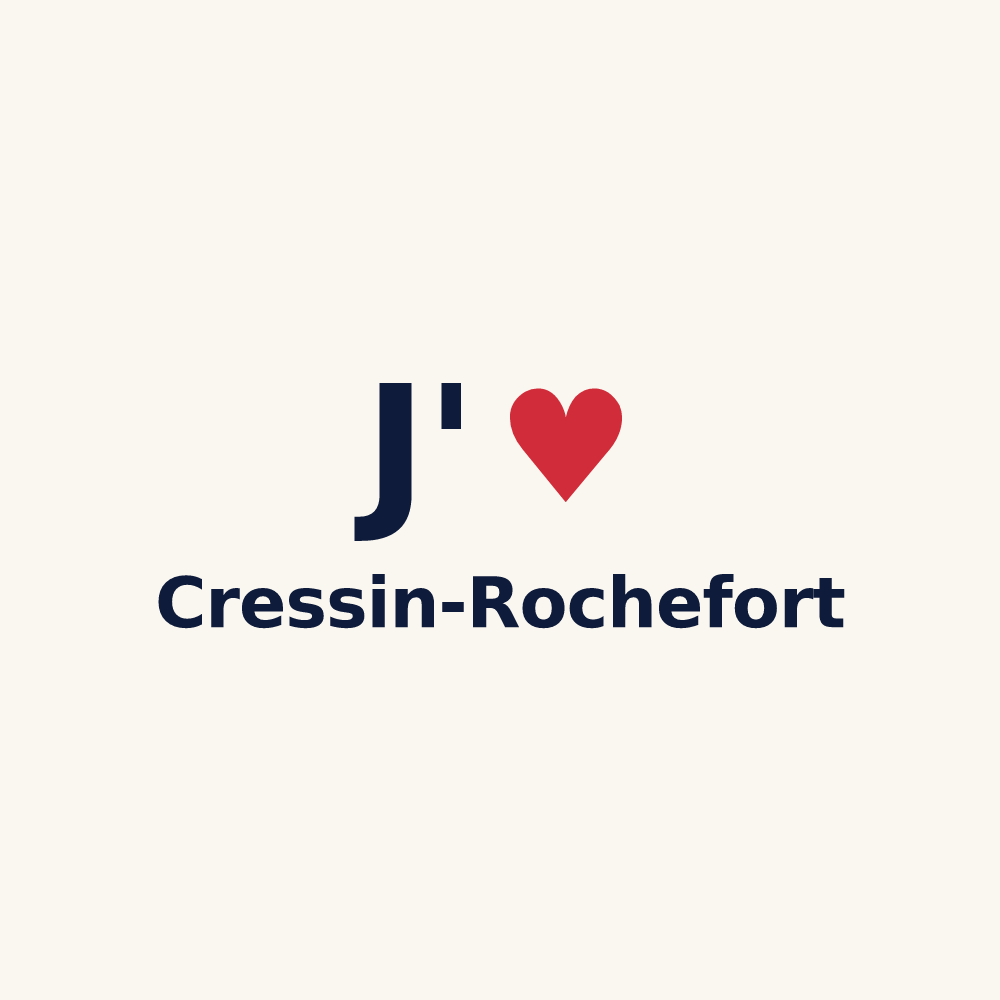Tasse personnalisée Cressin-Rochefort — design J'aime Cressin-Rochefort