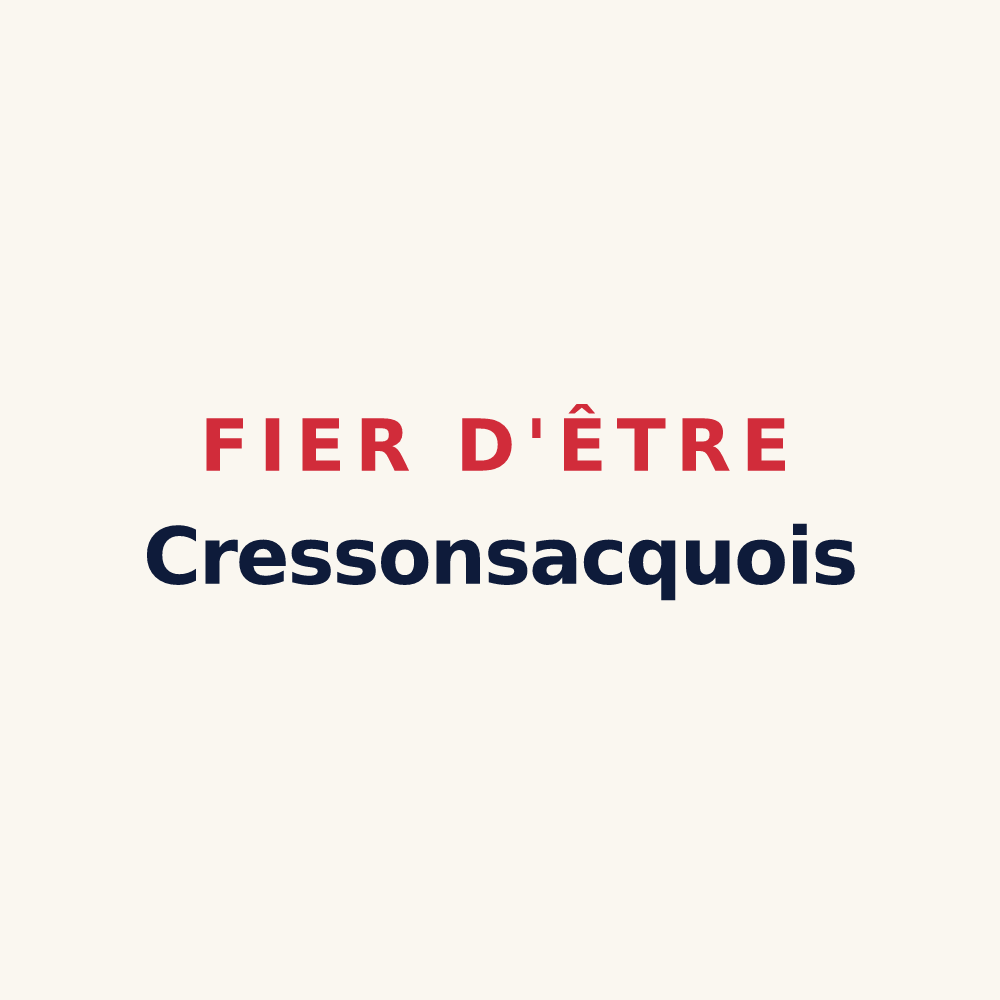 Tasse « Fier d'être Cressonsacquois » — design pour Cressonsacq