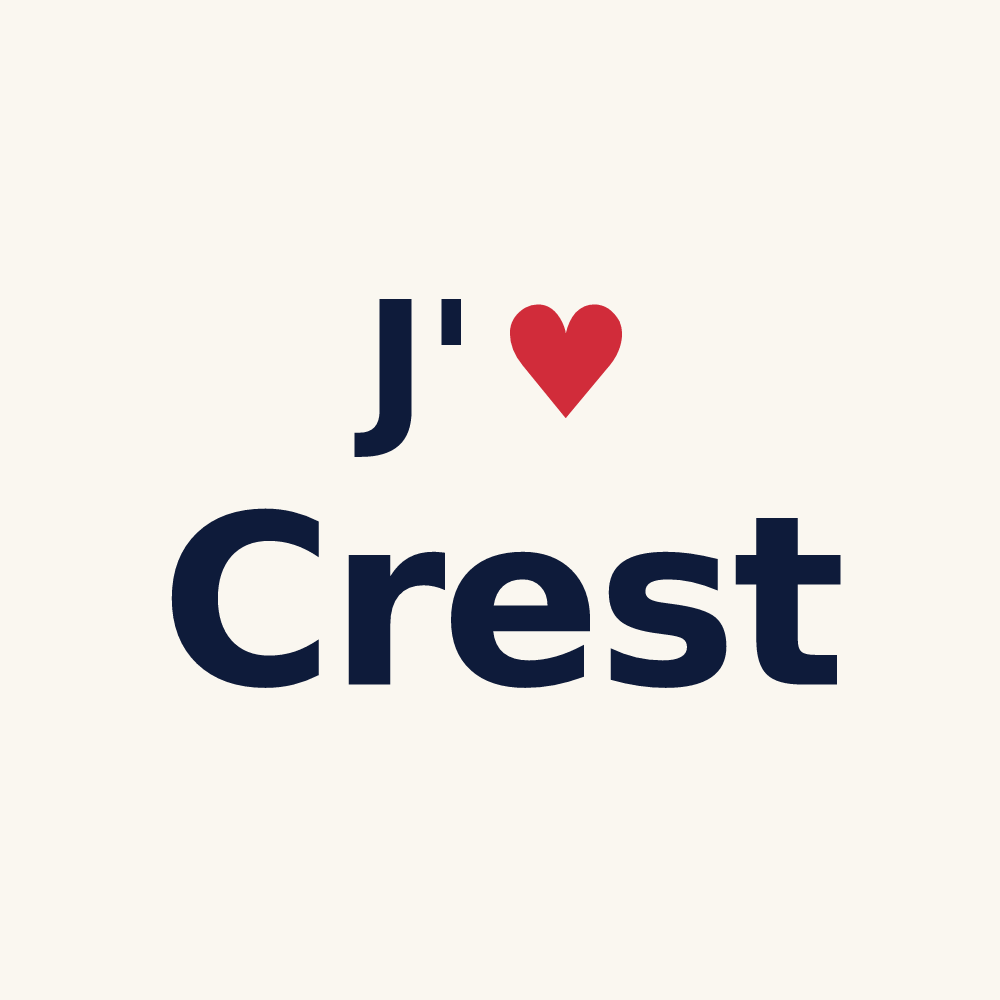 Tasse personnalisée Crest — design J'aime Crest