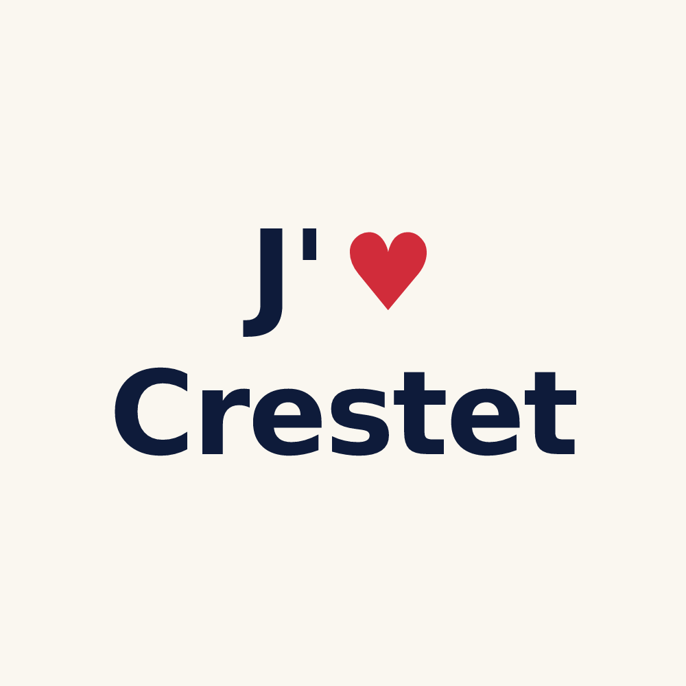 Tasse personnalisée Crestet — design J'aime Crestet