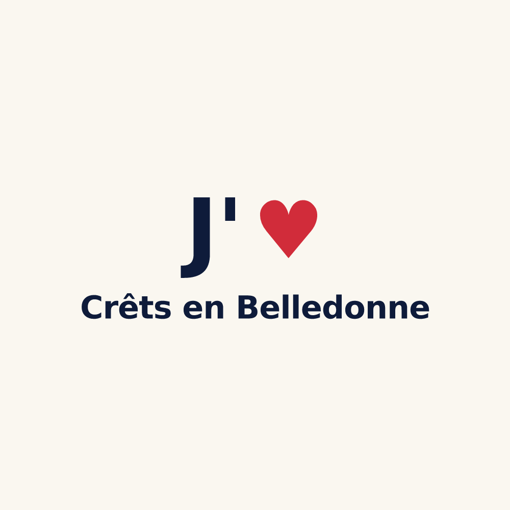 Tasse personnalisée Crêts en Belledonne — design J'aime Crêts en Belledonne