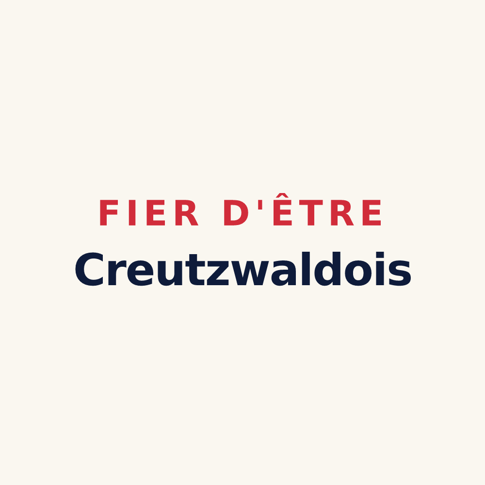 Tasse « Fier d'être Creutzwaldois » — design pour Creutzwald