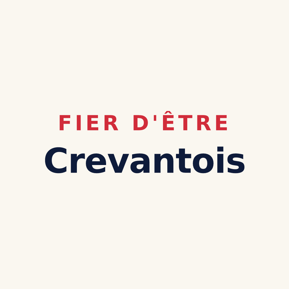 Tasse « Fier d'être Crevantois » — design pour Crevant-Laveine