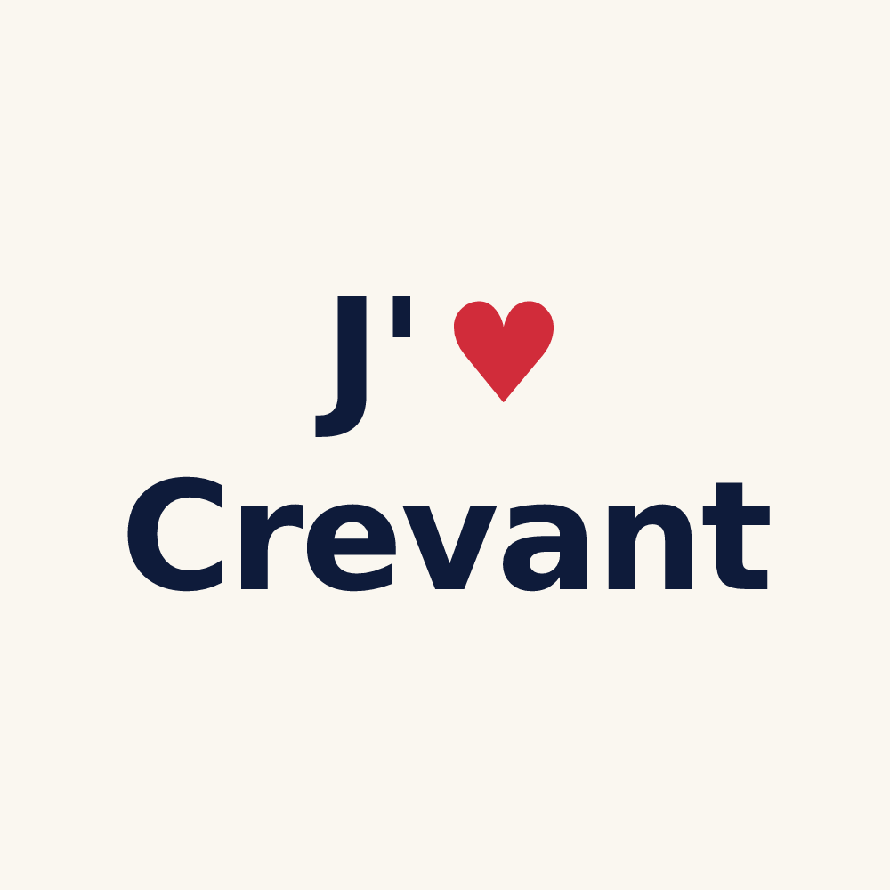 Tasse personnalisée Crevant — design J'aime Crevant