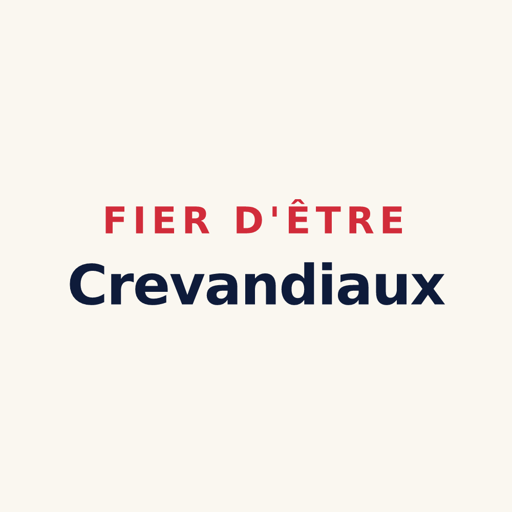 Tasse « Fier d'être Crevandiaux » — design pour Crevant
