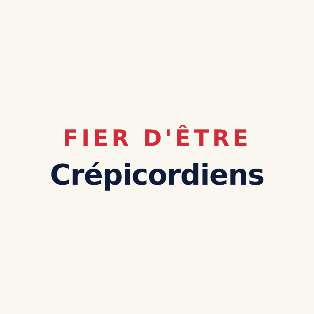Tasse « Fier d'être Crépicordiens » — design pour Crèvecœur-le-Petit