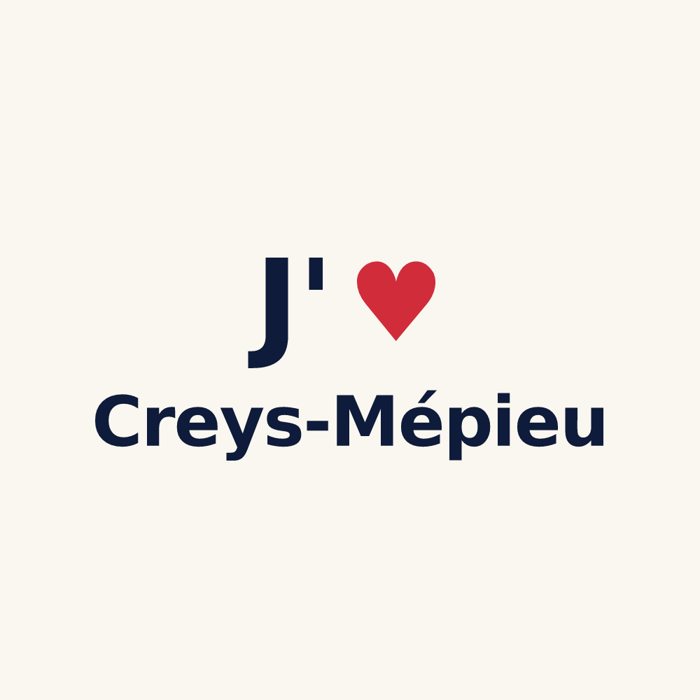 Tasse personnalisée Creys-Mépieu — design J'aime Creys-Mépieu
