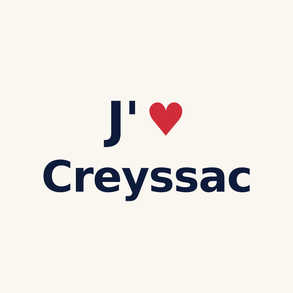Tasse personnalisée Creyssac — design J'aime Creyssac