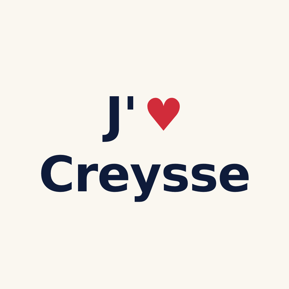 Tasse personnalisée Creysse — design J'aime Creysse