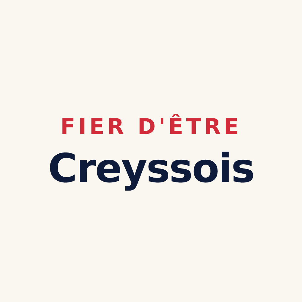 Tasse « Fier d'être Creyssois » — design pour Creysse