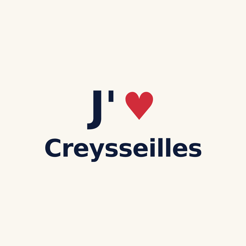 Tasse personnalisée Creysseilles — design J'aime Creysseilles