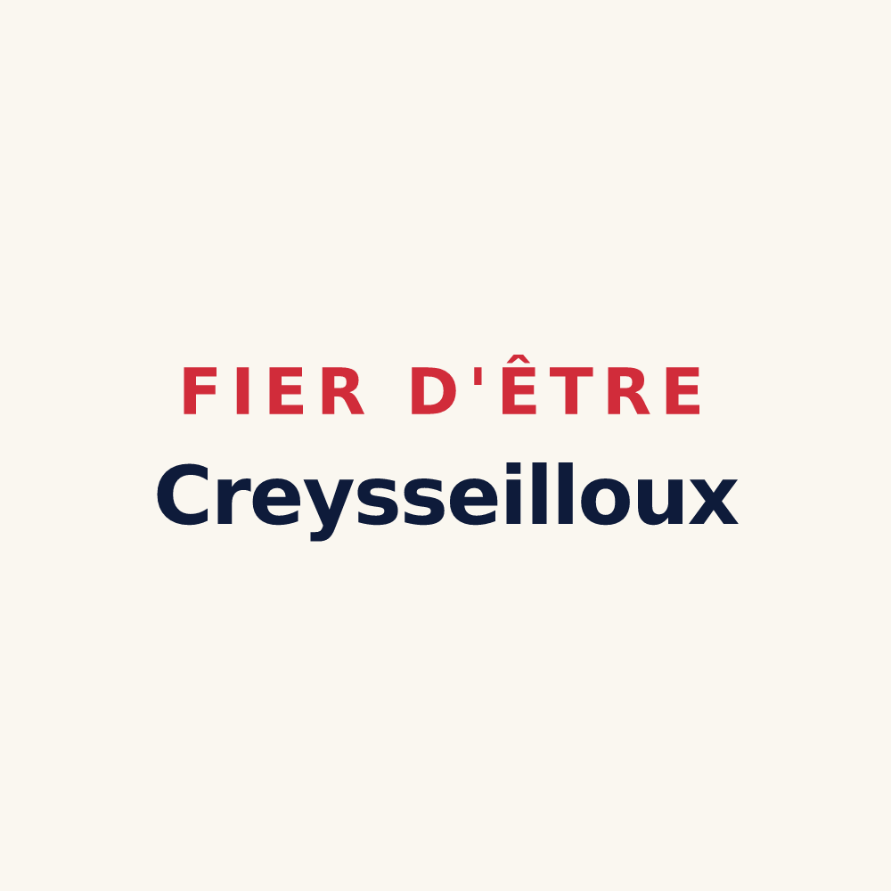 Tasse « Fier d'être Creysseilloux » — design pour Creysseilles