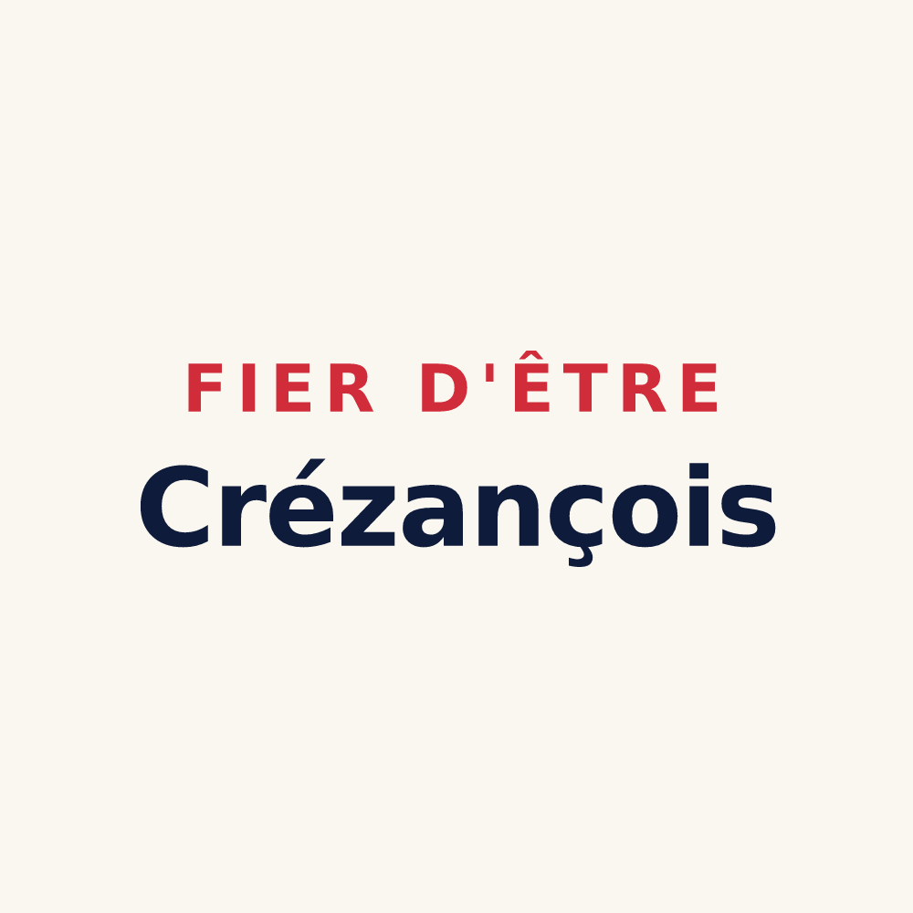 Tasse « Fier d'être Crézançois » — design pour Crézancy