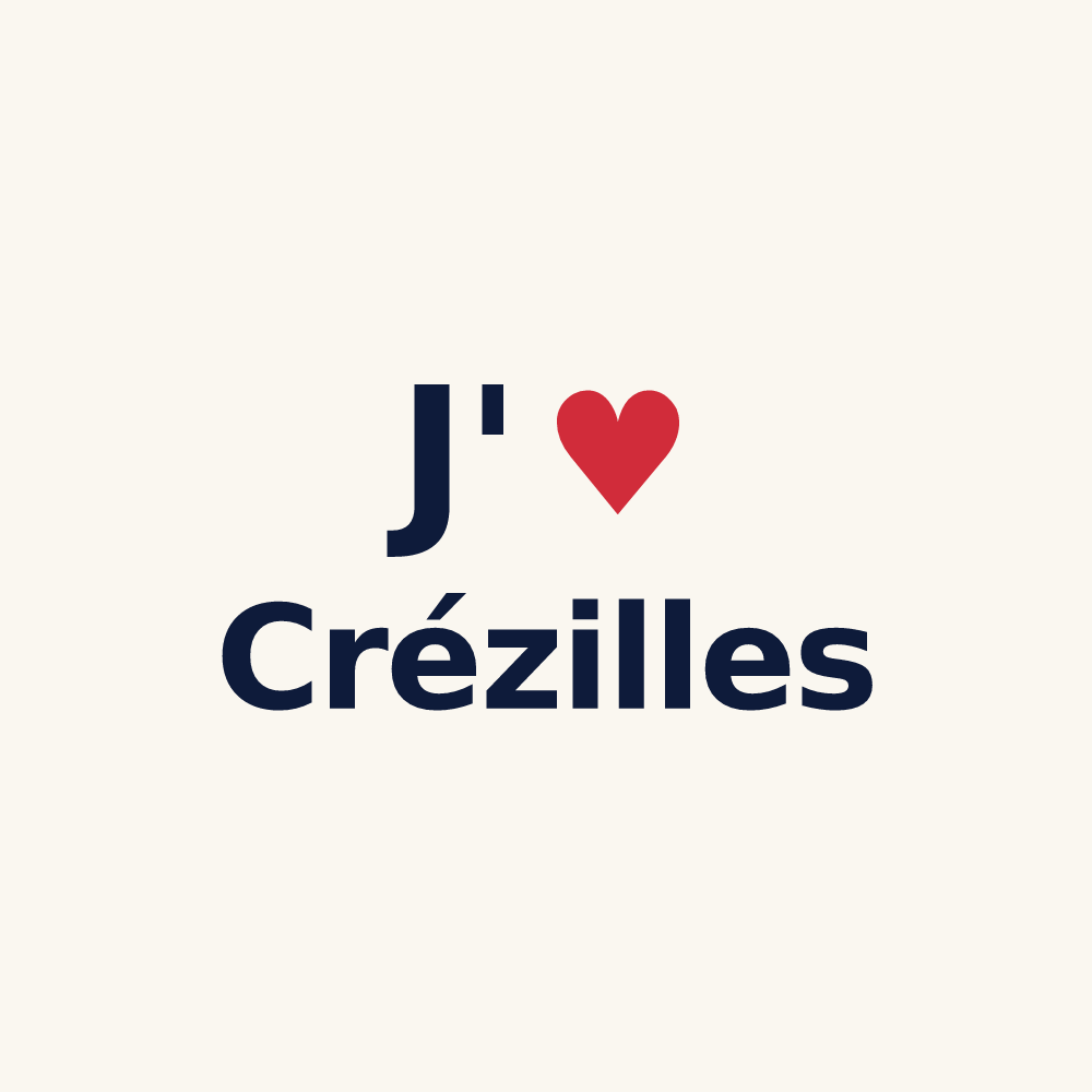 Tasse personnalisée Crézilles — design J'aime Crézilles