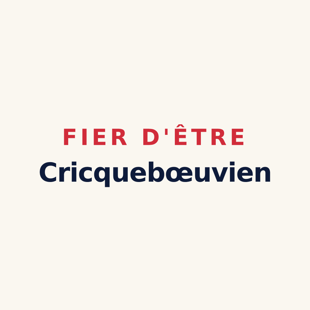 Tasse « Fier d'être Cricquebœuvien » — design pour Cricquebœuf