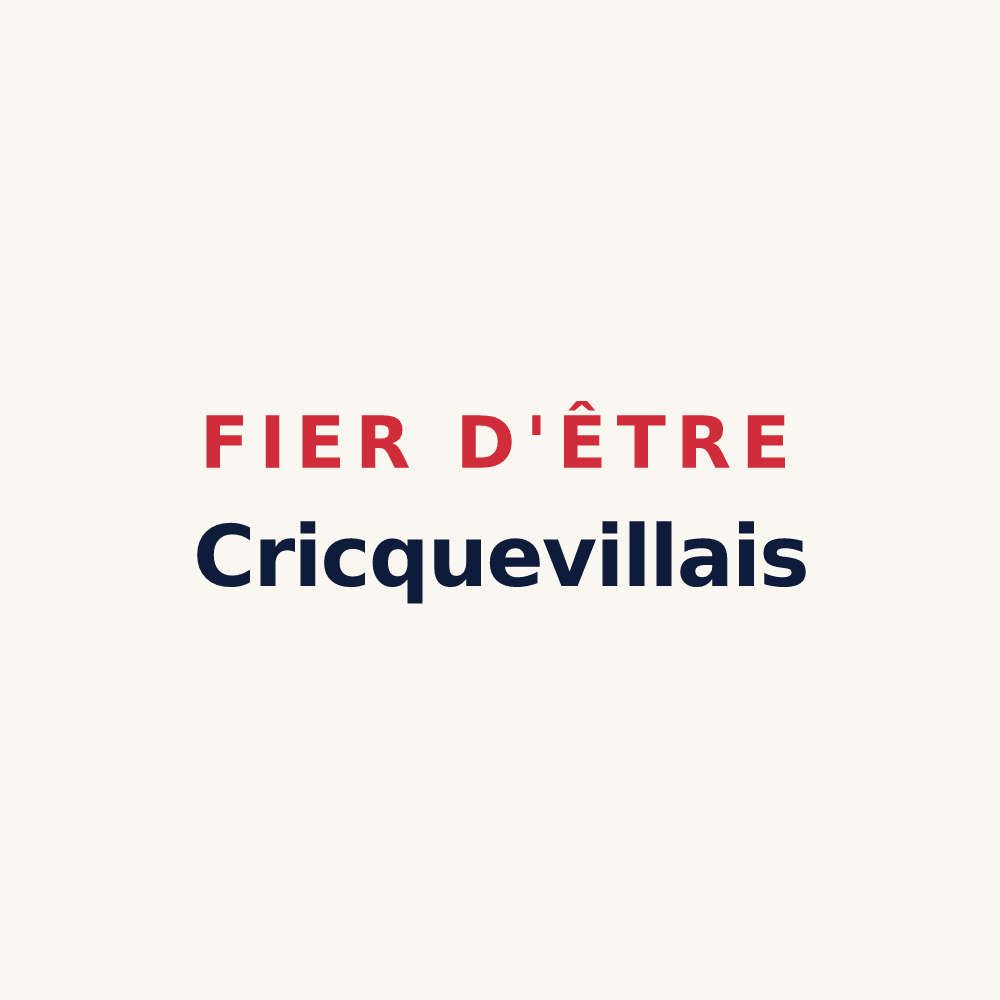 Tasse « Fier d'être Cricquevillais » — design pour Cricqueville-en-Bessin