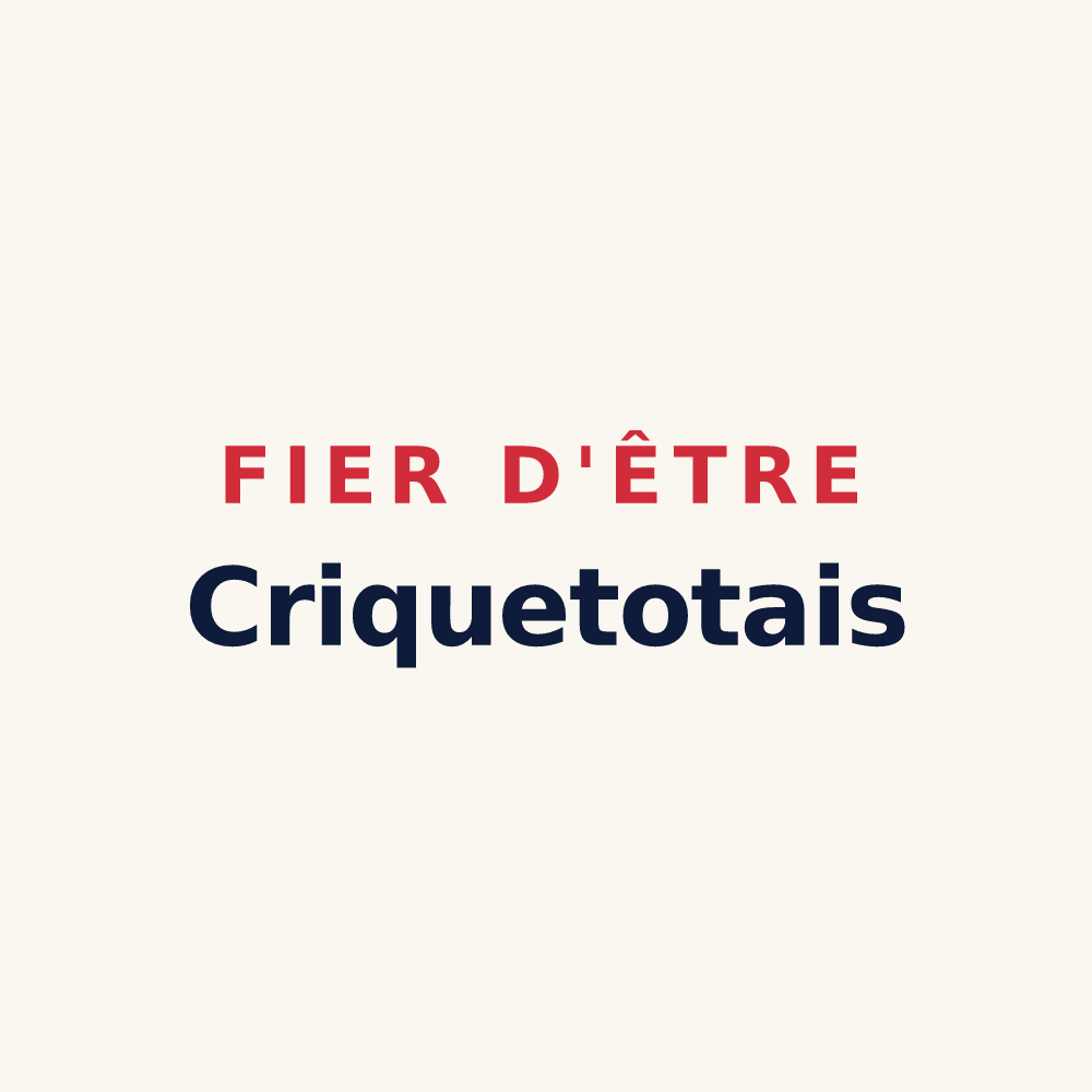 Tasse « Fier d'être Criquetotais » — design pour Criquetot-sur-Longueville