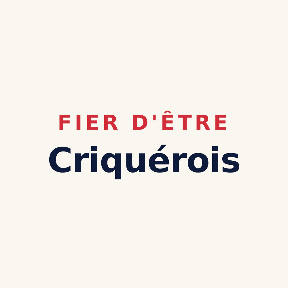 Tasse « Fier d'être Criquérois » — design pour Criquiers