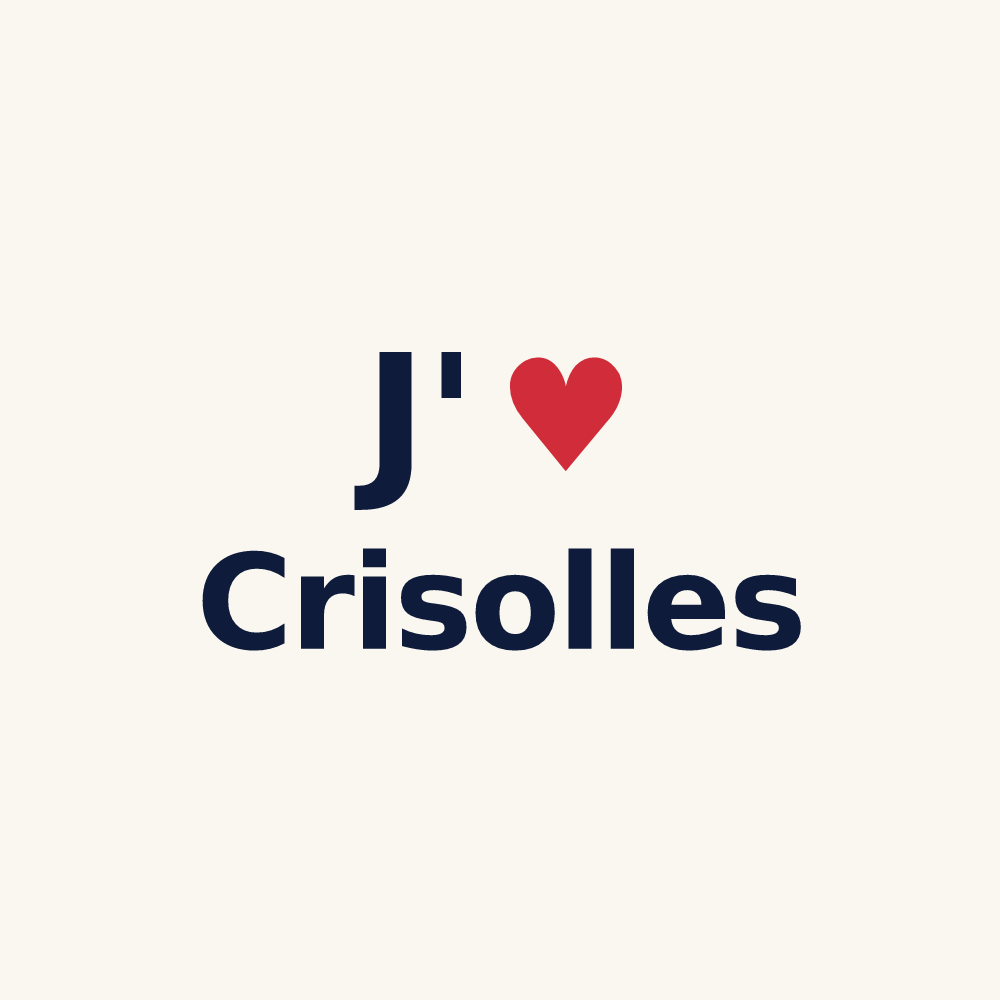 Tasse personnalisée Crisolles — design J'aime Crisolles