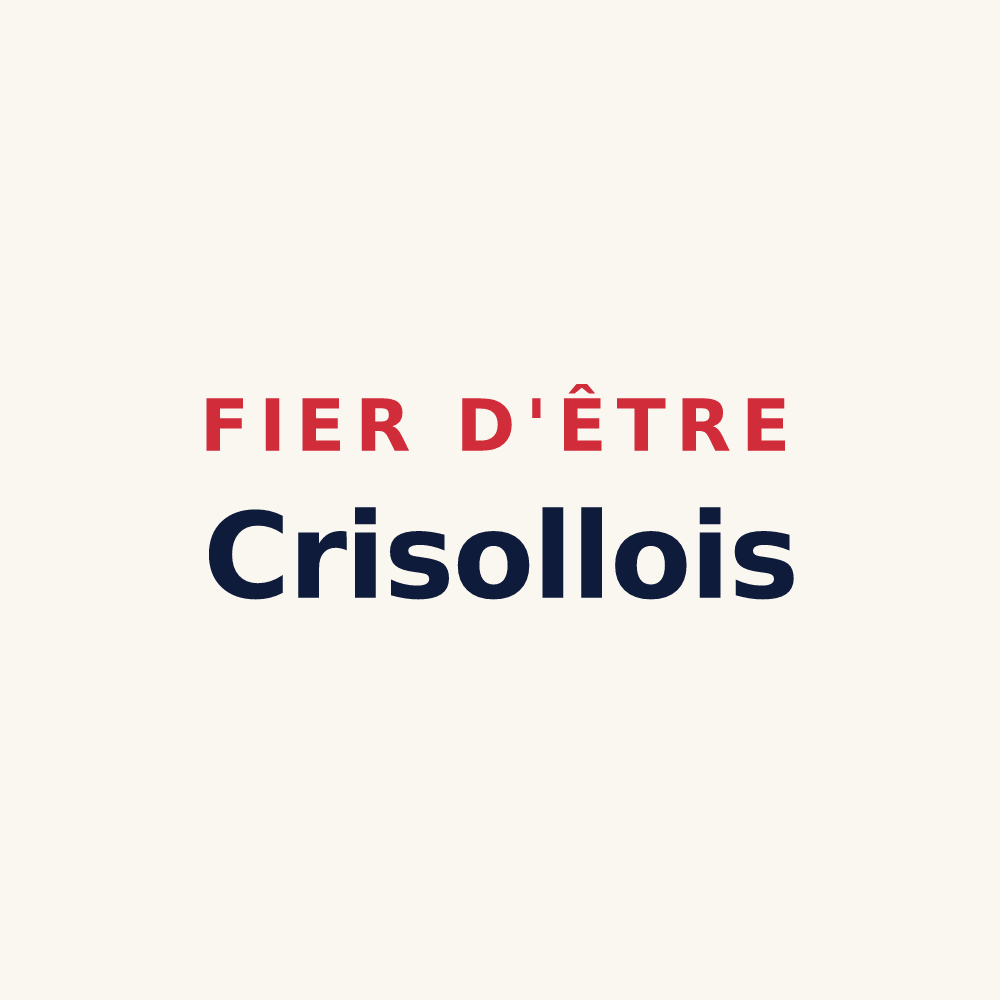 Tasse « Fier d'être Crisollois » — design pour Crisolles