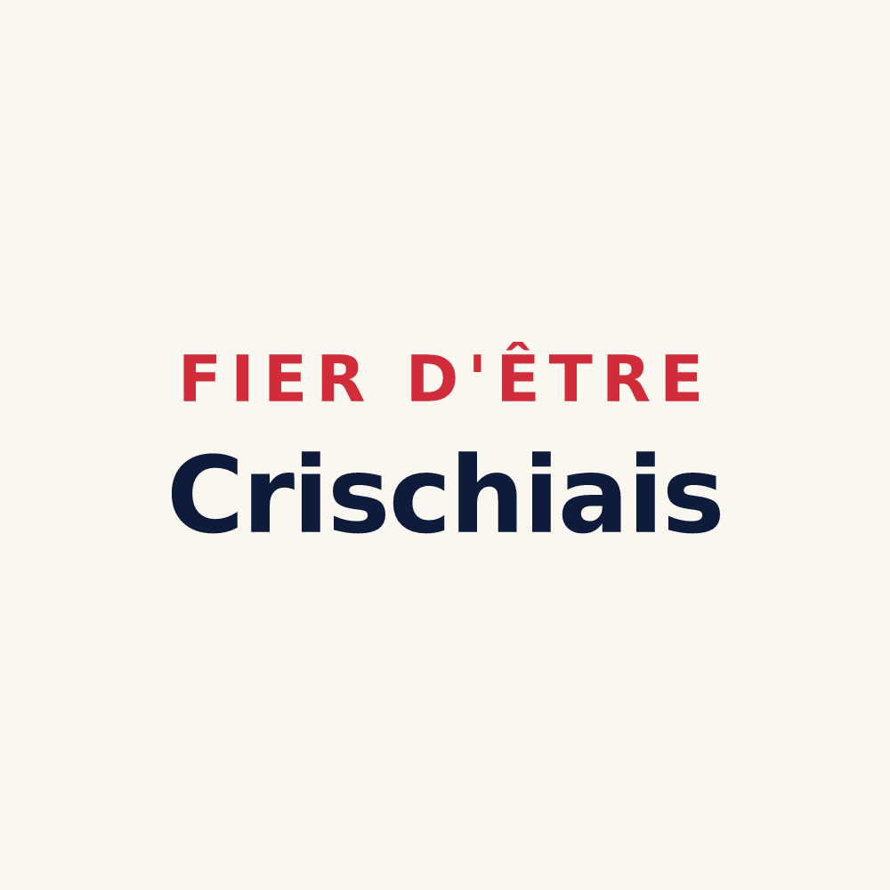 Tasse « Fier d'être Crischiais » — design pour Crissey