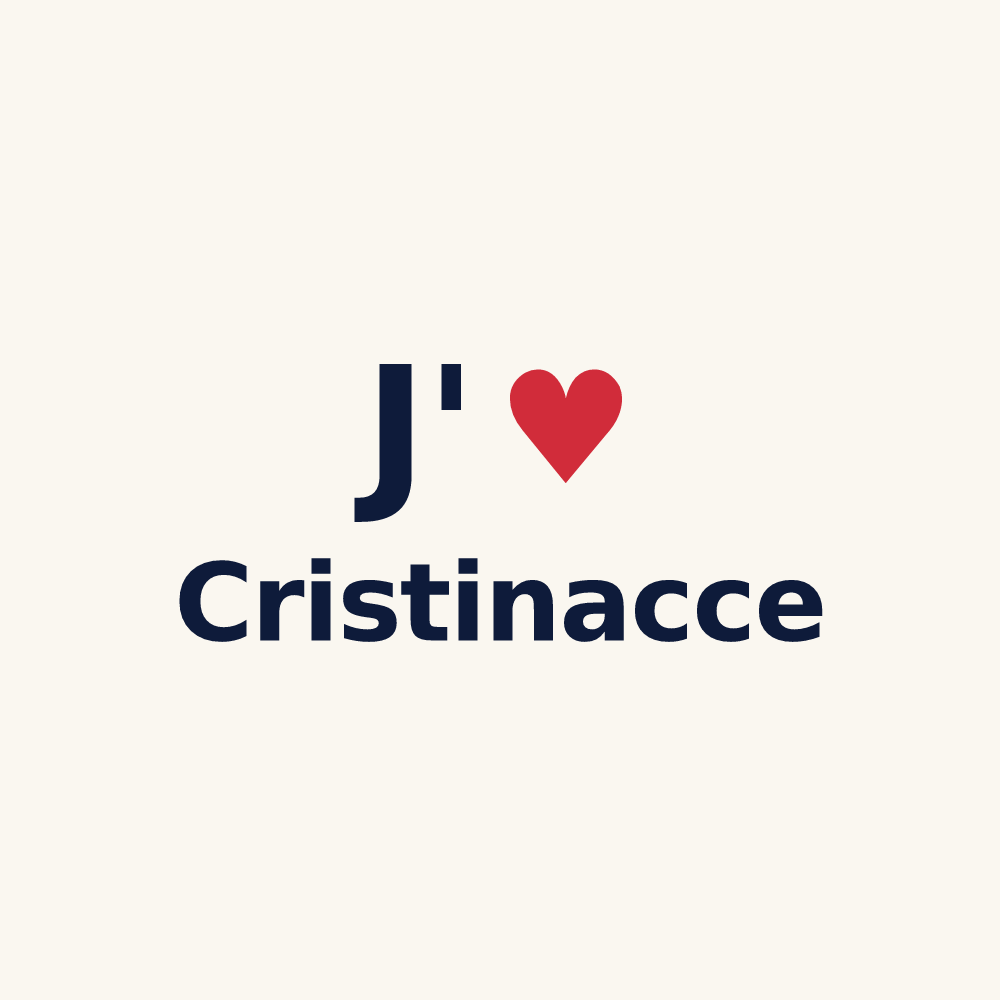 Tasse personnalisée Cristinacce — design J'aime Cristinacce