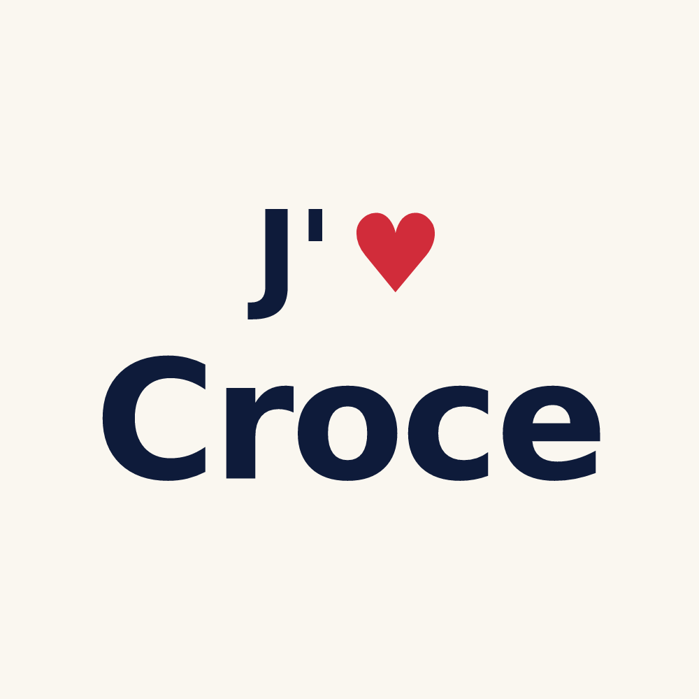 Tasse personnalisée Croce — design J'aime Croce