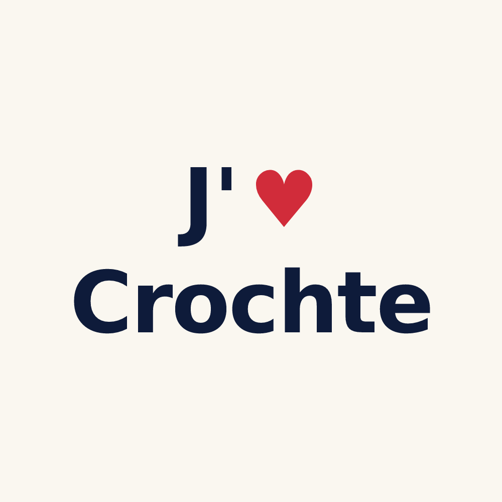 Tasse personnalisée Crochte — design J'aime Crochte