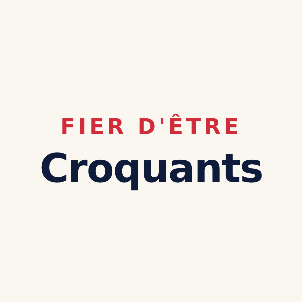 Tasse « Fier d'être Croquants » — design pour Crocq