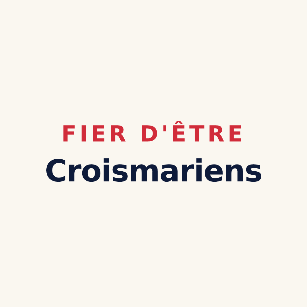 Tasse « Fier d'être Croismariens » — design pour Croismare