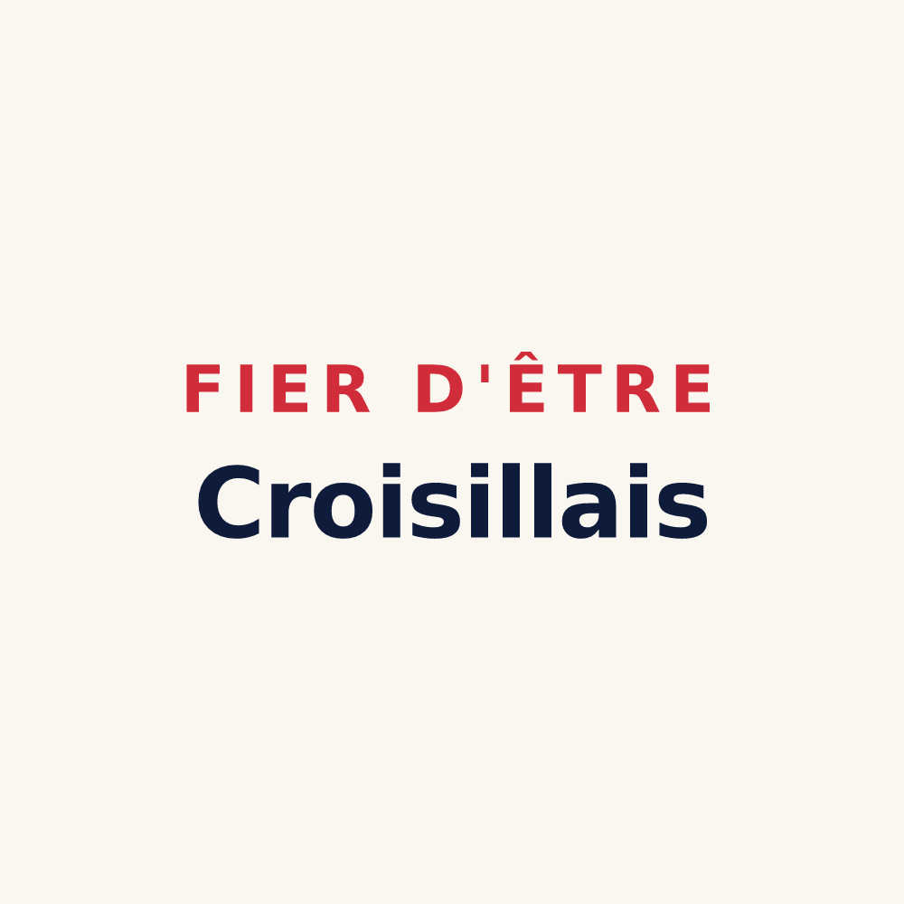 Tasse « Fier d'être Croisillais » — design pour Croisy-sur-Andelle