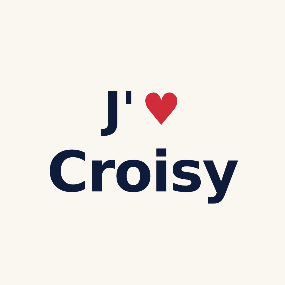 Tasse personnalisée Croisy — design J'aime Croisy