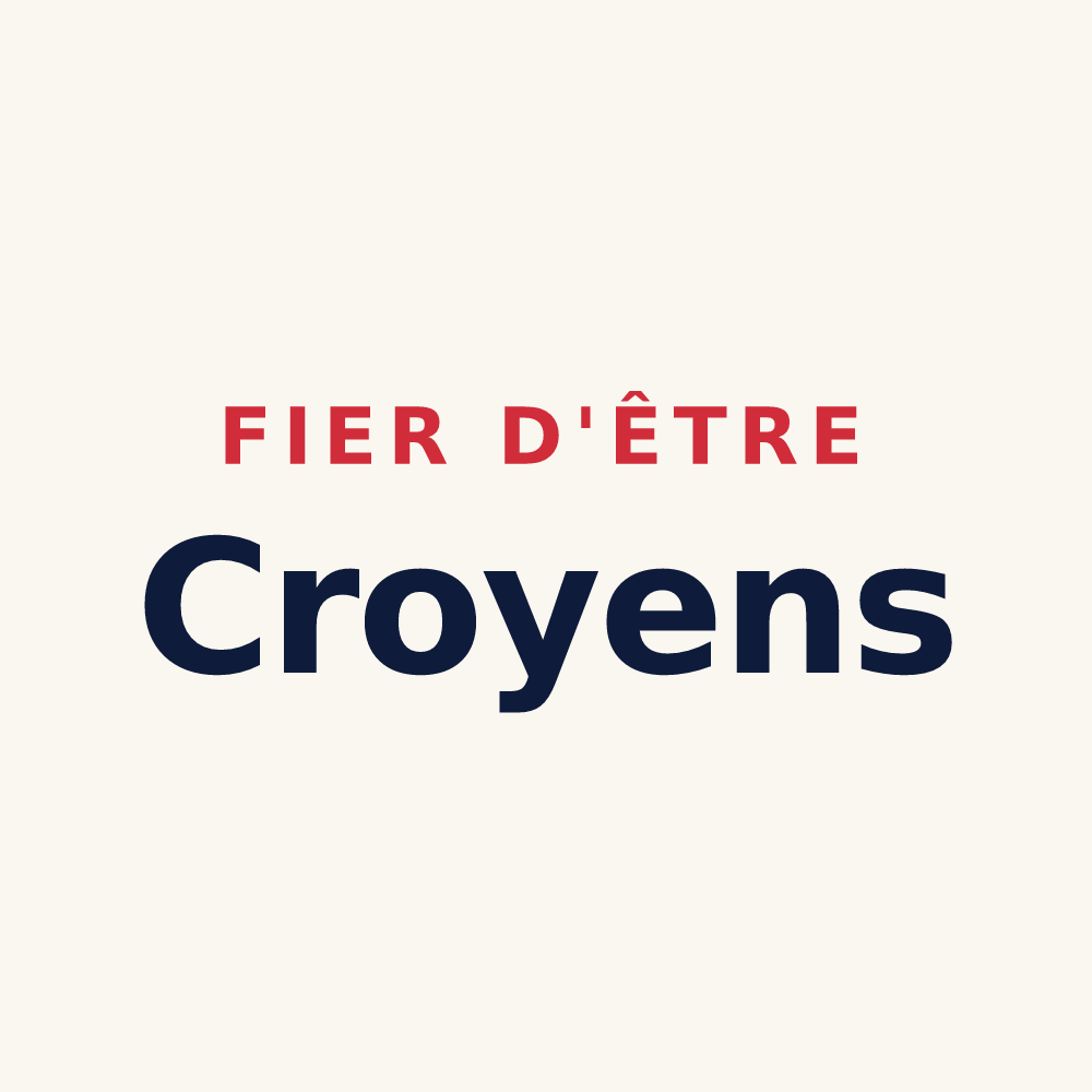 Tasse « Fier d'être Croyens » — design pour Croix