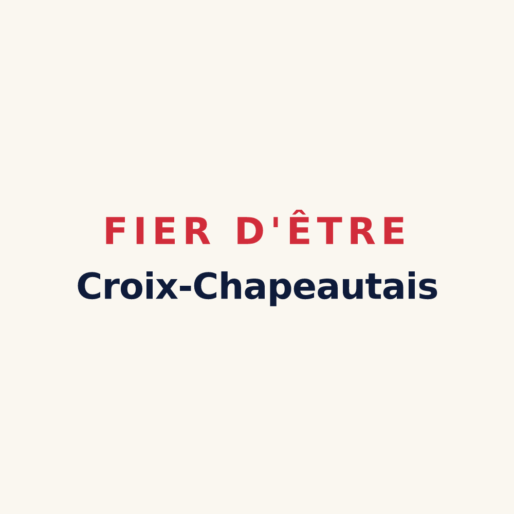 Tasse « Fier d'être Croix-Chapeautais » — design pour Croix-Chapeau