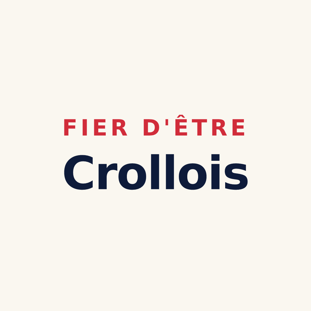 Tasse « Fier d'être Crollois » — design pour Crolles